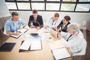 Medical team having a meeting in conference room