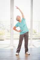 Senior woman exercising