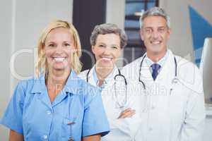 Portrait of smiling doctor team