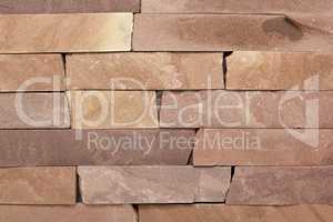 Red  brick stone exterior and interior decoration building mater