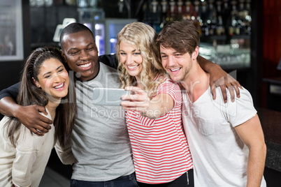 Friends taking a selfie