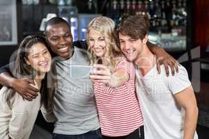 Friends taking a selfie