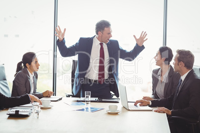 Businesspeople in conference room