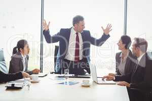 Businesspeople in conference room