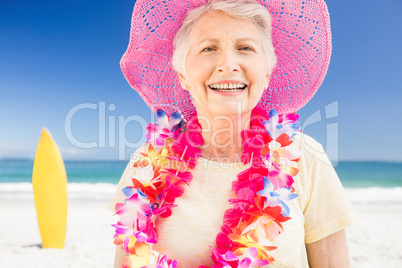 Portrait of smiling senior woman