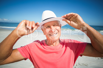 Portrait of smiling senior man