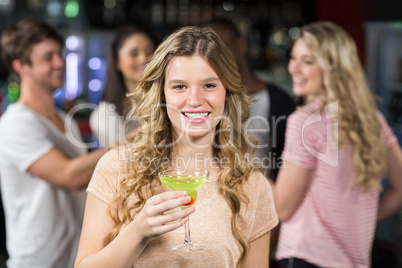 Friends having cocktails