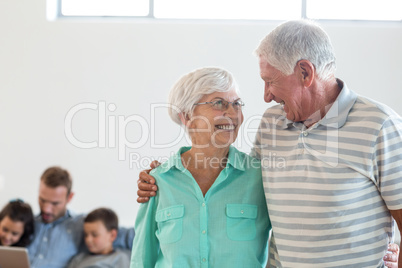 Senior couple embracing each other Senior couple embracing each other