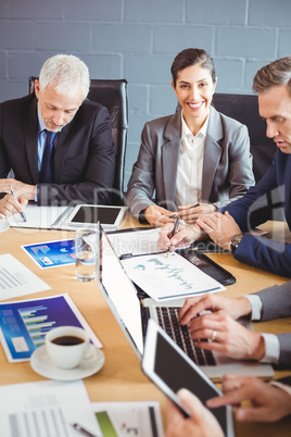 Businesspeople in conference room