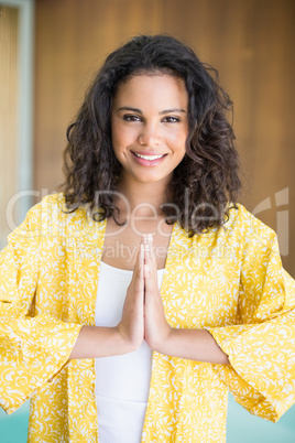 Young woman practicing yoga