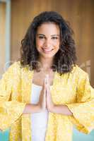 Young woman practicing yoga