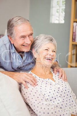 Romantic senior man with his wife