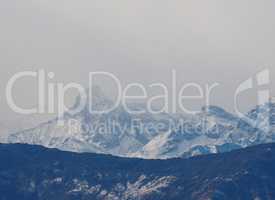 View of Italian Alps in Aosta Valley, Italy