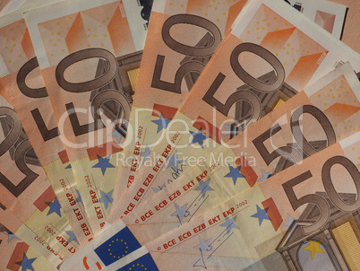 Fifty Euro notes