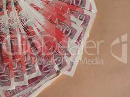 Fifty Pound notes