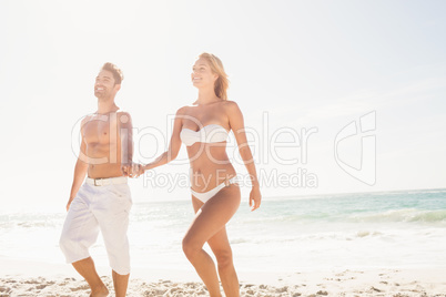 Young couple holding hands Young couple holding hands