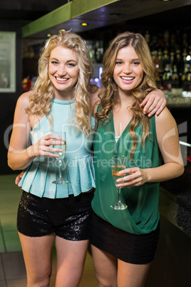 Portrait of friends drinking champagne Portrait of friends drinking champagne
