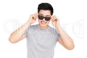 Young man wearing sunglasses