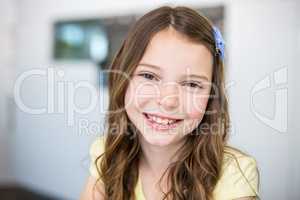 Close-up of smiling girl