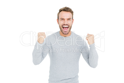 Young man smiling at camera