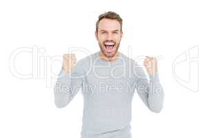 Young man smiling at camera