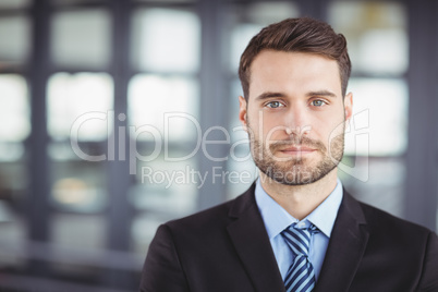 Portrait of confident businessman in office