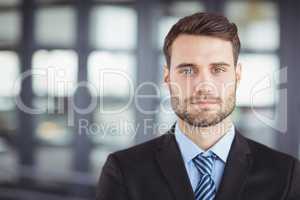 Portrait of confident businessman in office