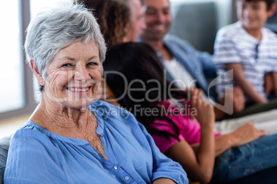 Portrait of senior woman smiling