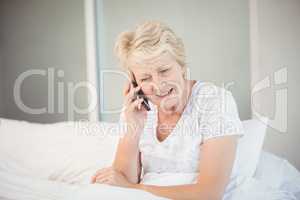 Senior woman talking on phone