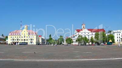 area in Chernihiv town in summer