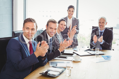 Businesspeople in conference room