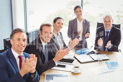 Businesspeople in conference room