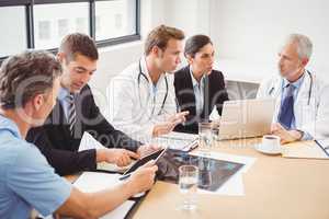 Medical team having a meeting in conference room