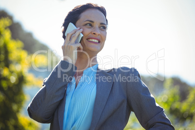 Businesswoman having a phone call