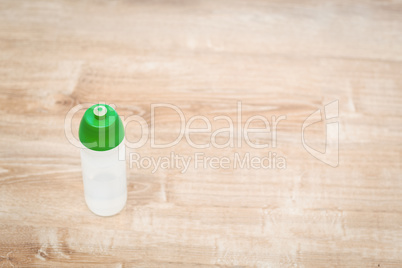 High angle view of bottle on floor