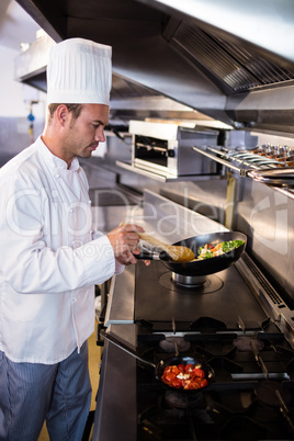 Chef preparing food in the kitchen