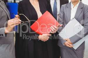 Lawyer holding a law book