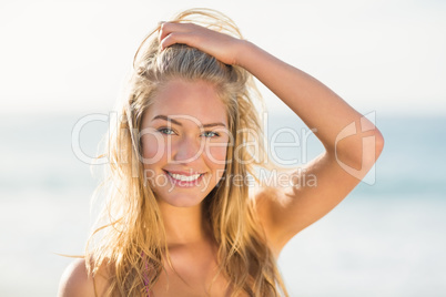 Portrait of woman on the beach Portrait of woman on the beach