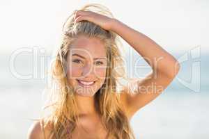 Portrait of woman on the beach