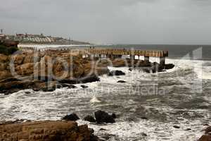 Stormy Weather at Coastal Town
