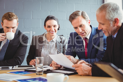 Businesspeople in conference room