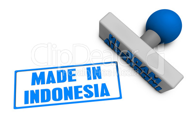 Made in Indonesia Stamp