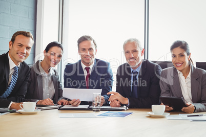 Businesspeople in conference room