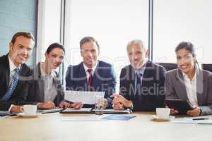 Businesspeople in conference room