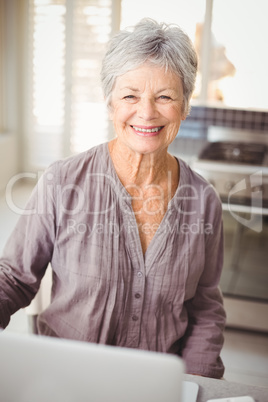 Portrait of happy senior woman