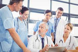 Medical team interacting in conference room