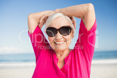 Portrait of smiling senior woman