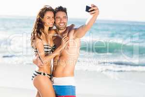 Couple taking a selfie