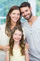 Portrait of smiling confident family