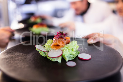 Close-up of appetizer on plate